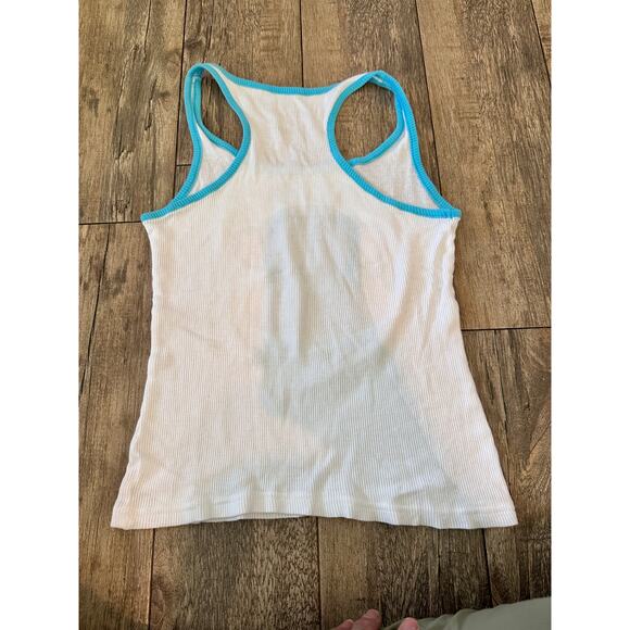 Vintage Paul Frank Kids Girl White Blue Tank Top Size Small Y2K 2000s 90s - Picture 5 of 6